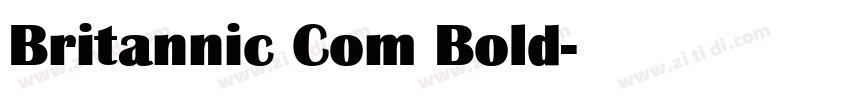 Britannic Com Bold字体转换